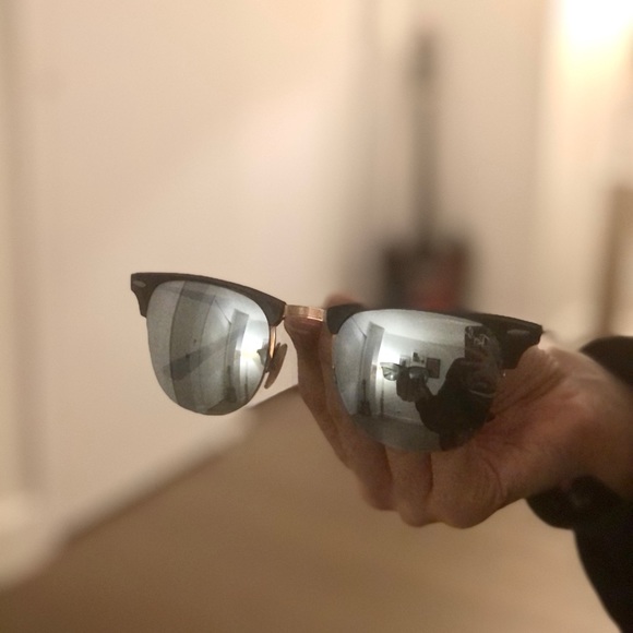 Ray Ban Thin Mirrored Sunglasses RB8056-17630-49